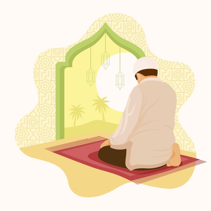 Ilustrasi Sholat.