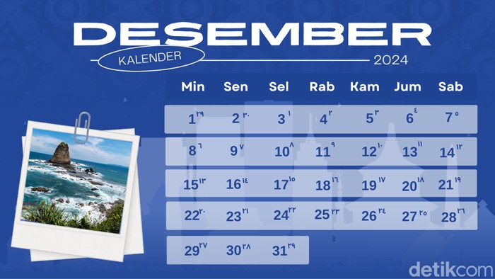 Kalender Hijriah Desember 2024.