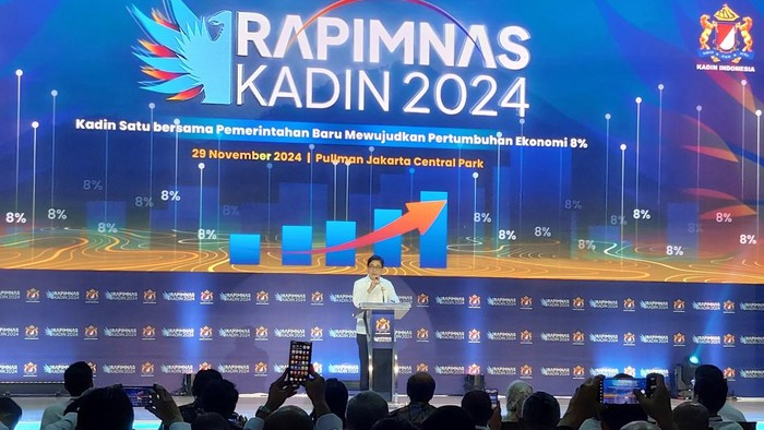 Kamar Dagang dan Industri (Kadin) Indonesia di bawah Arsjad Rasjid menggelar Rapat Pimpinan Nasional (Rapimnas) 2024.