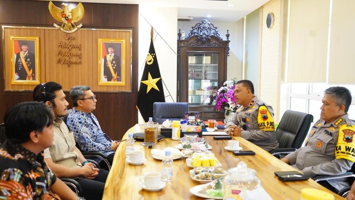 Komisioner Komnas HAM berkunjung ke Polda Jateng, Jumat (29/11/2024).