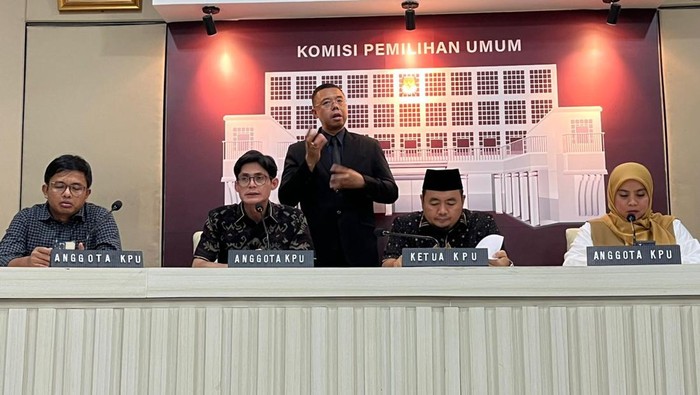 Konferensi pers KPU, 29 November 2024 (Anggi/detikcom)