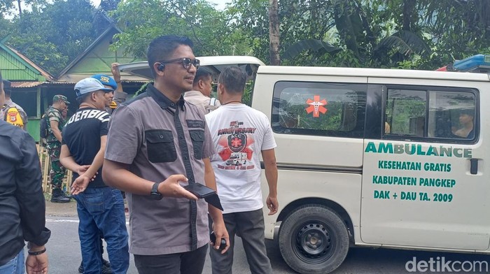 Lokasi kejadian duel maut paman Vs keponakan di Pangkep.