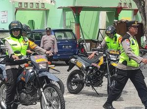 Polisi Bojonegoro Patroli Skala Besar Pantau PPK Rekap Hasil Pilkada