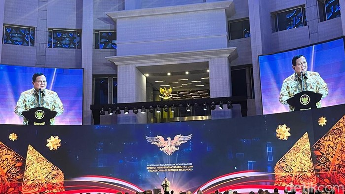 Presiden Prabowo Subianto di Acara Bank Indonesia
