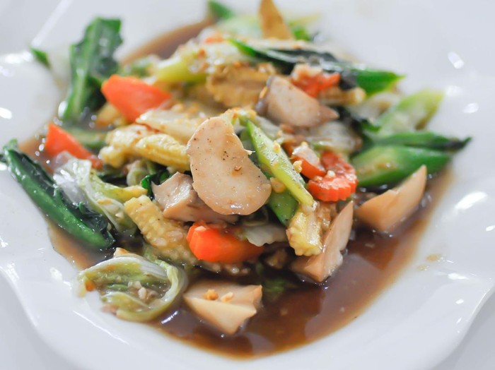 Resep Tumis Bakso Ikan dan Sayuran Saus Tiram