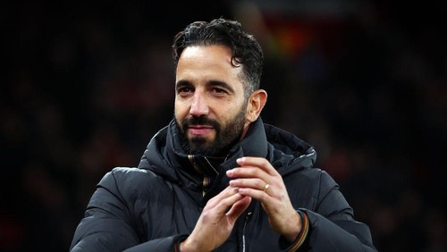 MANCHESTER, ENGLAND - NOVEMBER 28: Ruben Amorim  Manager/Head Coach of Manchester United during the UEFA Europa League 2024/25 League Phase MD5 match between Manchester United and FK Bodo/Glimt at Old Trafford on November 28, 2024 in Manchester, England. (Photo by Marc Atkins/Getty Images)