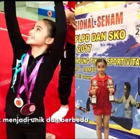 Gymnastic sendiri bukan hal baru bagi Sydney. Ia sudah menggeluti cabang olahraga tersebut selama 7 tahun. Banyak penghargaan yang juga sudah dimenangakan Sydney di bidang olahraga tersebut. Foto: Instagram/@sydneyazkassya