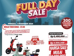 Beli Sepeda Listrik di Transmart Full Day Sale Hemat Sampai Rp2,8 Juta