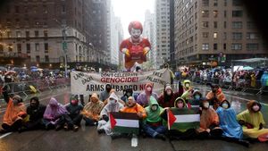 Parade Thanksgiving di AS Diwarnai Aksi Dukungan untuk Gaza