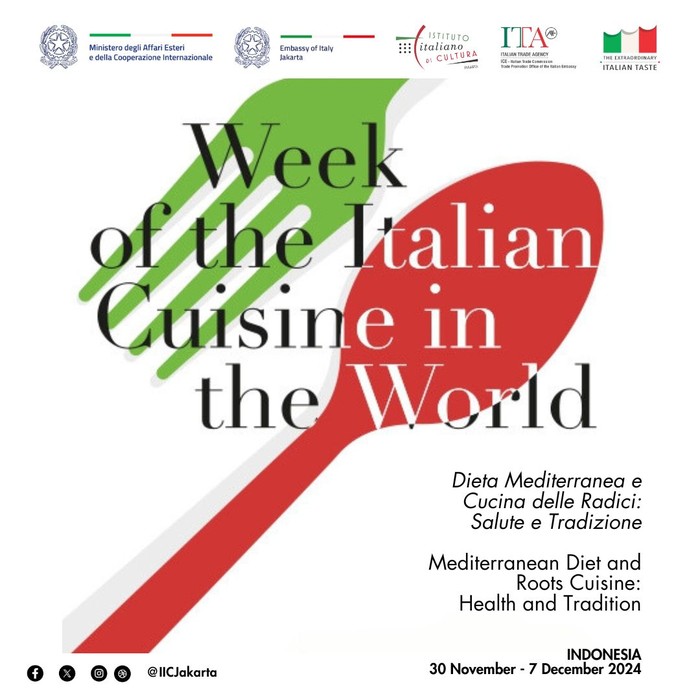 ‘Week of Italian Cuisine in the World’ Promosikan Menu Sehat yang Ramah Lingkungan