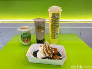 Segarnya Minuman Lemon Setinggi 25 Cm hingga Ubi Brulee Es Krim Boba