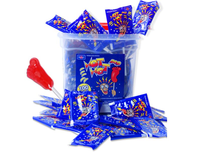 Permen kaki atau Hot Hot Pop.