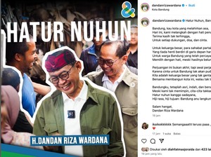 Kalah Hasil QC Pilwalkot Bandung, Dandan: Perjuangan Ini Bukan AKhir
