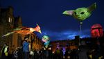 Meriah! Parade Lentera di Bolsover Inggris