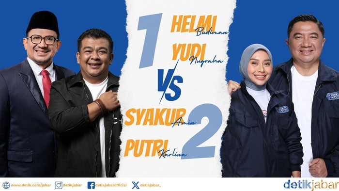 Kolase Paslon di Pilkada Garut 2024