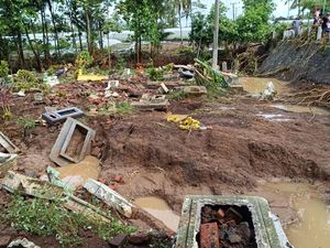 Makam Binangun Blitar yang Rusak Terdampak Banjir Bandang akan Diperbaiki