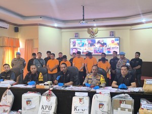 4 Perusak Kotak Suara di Sungai Penuh Ditangkap, 4 Lainnya Masih Buron