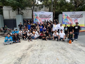 Puluhan Riders se-Jatim Semarakkan Event Skate-BMX di Taman Bungkul
