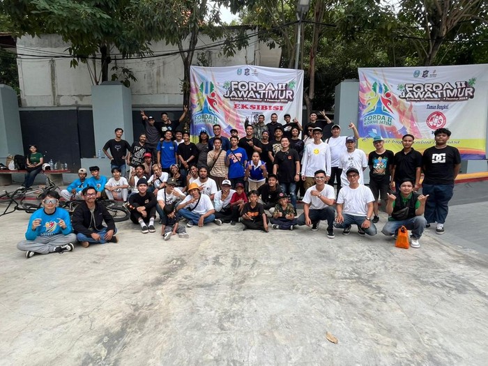 Puluhan Riders se-Jatim Semarakkan Event Skate dan BMX di Taman Bungkul