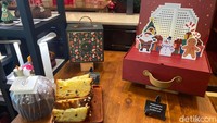 Shangri-La Jakarta juga memiliki paket hantaran mewah. Ada 4 jenis bingkisan berbentuk Vixen, Rudolph, Donner, dan Dasher. Pilihan isinya ada kue kering, cokelat, dan kacang-kacangan. Foto: detikFood/Yenny Mustika Sari