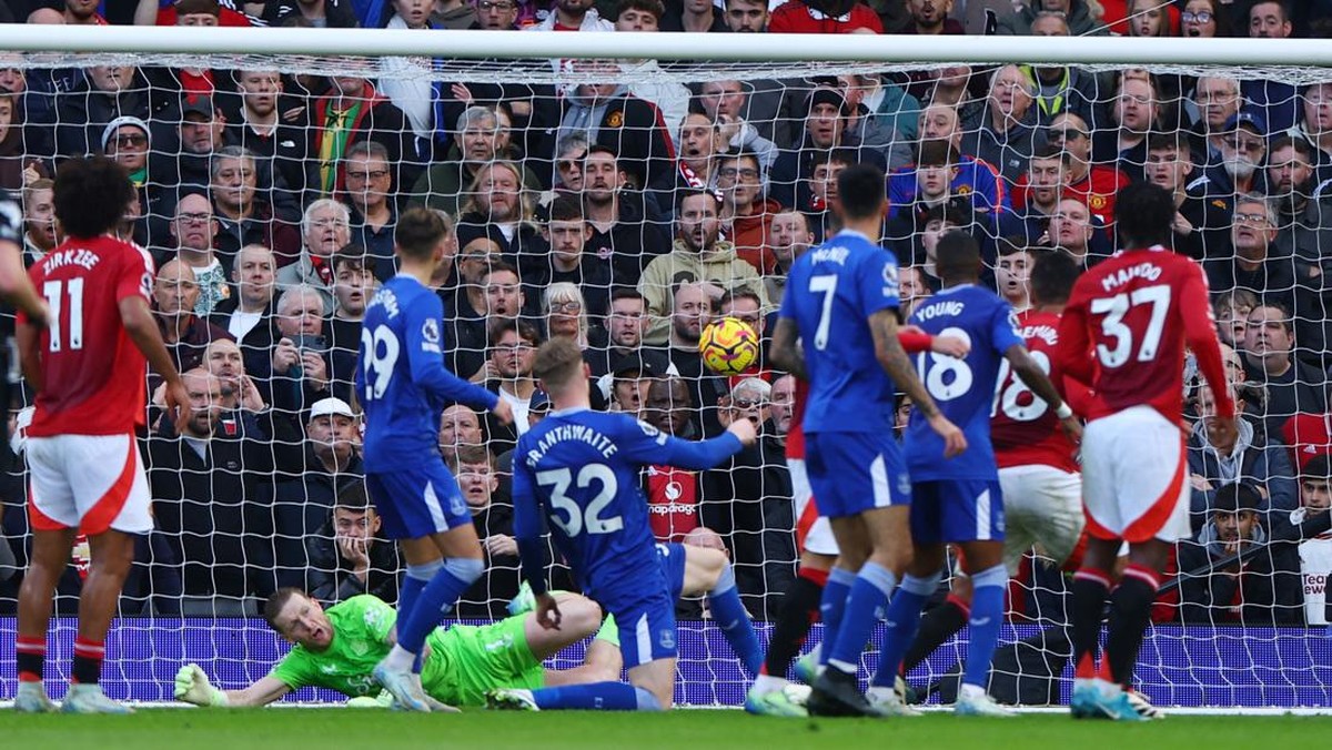 Manchester United mengalahkan Everton 4-0 di lanjutan Liga Inggris. (Foto: REUTERS/Molly Darlington)