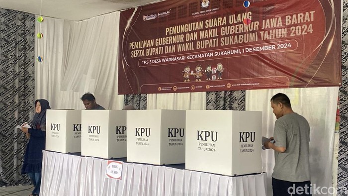 Tempat Pemungutan Suara (TPS) 5 di Kecamatan Sukabumi terpaksa menggelar Pemungutan Suara Ulang (PSU).