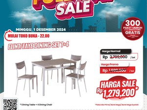 Serbu! Satu Set Meja Makan Diskon hingga Rp 1,5 Juta di Transmart Full Day Sale