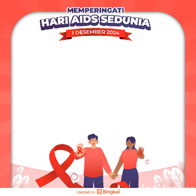 Twibbon Hari AIDS Sedunia 2024