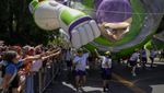 Balon Raksasa Kartun hingga Superhero Meriahkan Sambut Natal di Chile