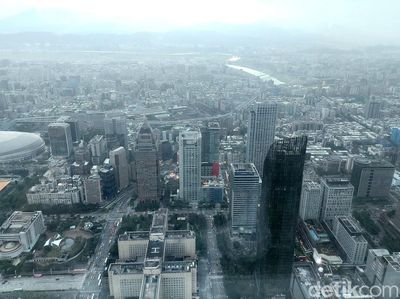 Foto: Kota Taipei dari Gedung Tertinggi di Taiwan