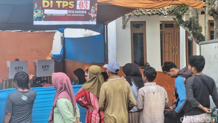 coblos ulang di TPS Desa Kasemek bondowoso