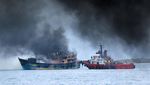 Dua Kapal Nelayan Terbakar di Selat Bali