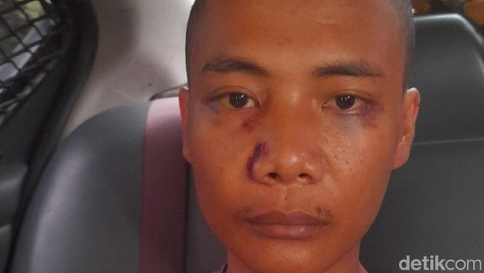 Hendar Sutriawan (29), tersangka pembunuh pelajar SMK di Ciomas, Kabupaten Bogor.