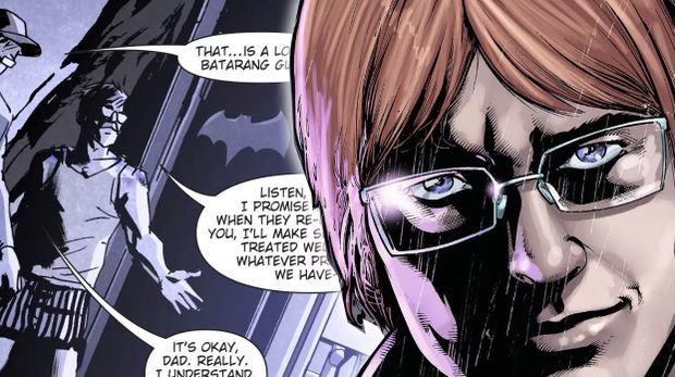 Penampilan James Gordon Jr di dalam komik.