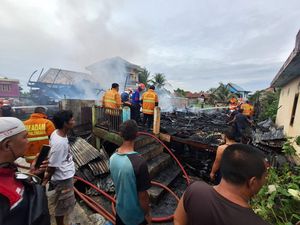 Masak Air Lalu Ditinggal, 6 Bangunan di Palembang Terbakar