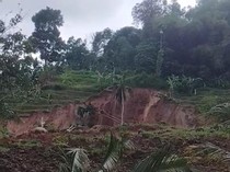 Sawah Warga di Sumedang Rusak Parah gegara Longsor