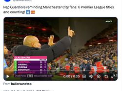 City Dilibas Liverpool, Acungan 6 Jari Guardiola Disindir Netizen