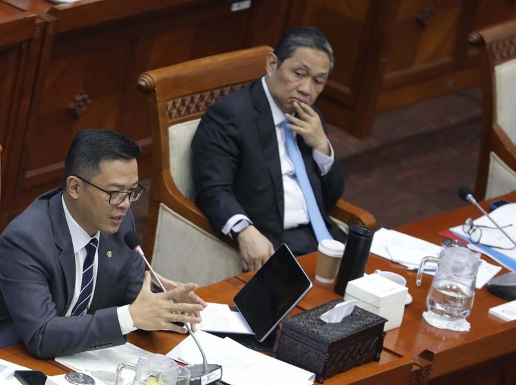 Potret Menlu Raker dengan Komisi 1 DPR RI
