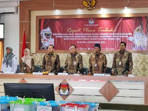 KPU Klaten Mulai Plenokan Rekap Penghitungan Suara Pilkada 2024