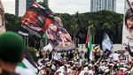Potret Reuni Akbar 212 di Monas, Bendera Palestina Dibentangkan