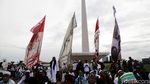Potret Reuni Akbar 212 di Monas, Bendera Palestina Dibentangkan