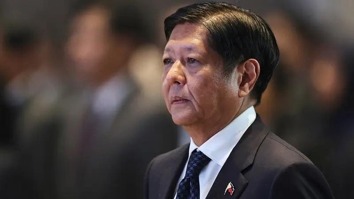 Philippines President Ferdinand Marcos Jr attends the closing ceremony of the 44th and 45th ASEAN Summits and Related Summits and Handing Over of the ASEAN Chairmanship to Malaysia, at the National Convention Centre, in Vientiane, Laos, October 11, 2024. (Reuters)
