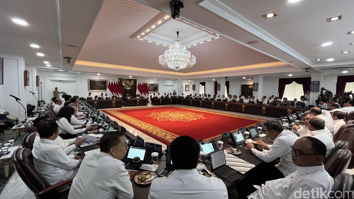 Sidang kabinet paripurna, 2 Desember 2024. (Eva Savitri/detikcom)