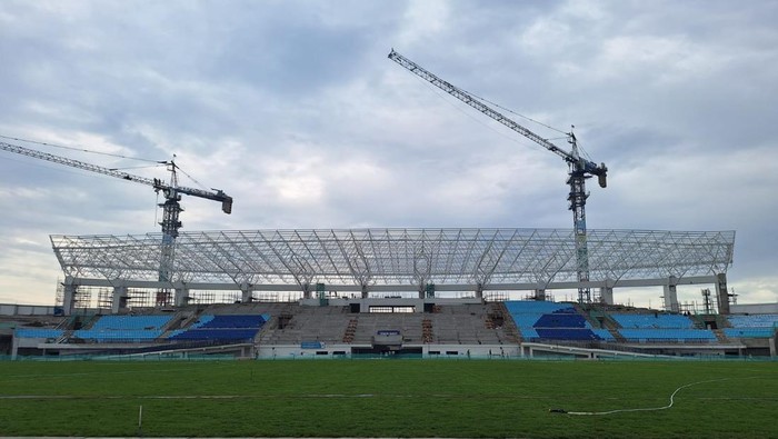 Progres pembangunana Stadion Surajaya Lamongan capai 78 persen