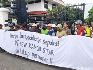 Lagi! Warga Langgenharjo Pati Demo Minta Pabrik Pengolahan Limbah Ditutup
