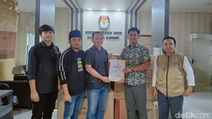 Bawaslu Sumenep saat merekomendasikan coblosan ulang
