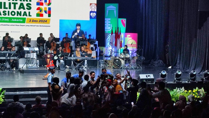 Gibran di peringatan Hari Disabilitas Internasional (Wilda/detikcom)