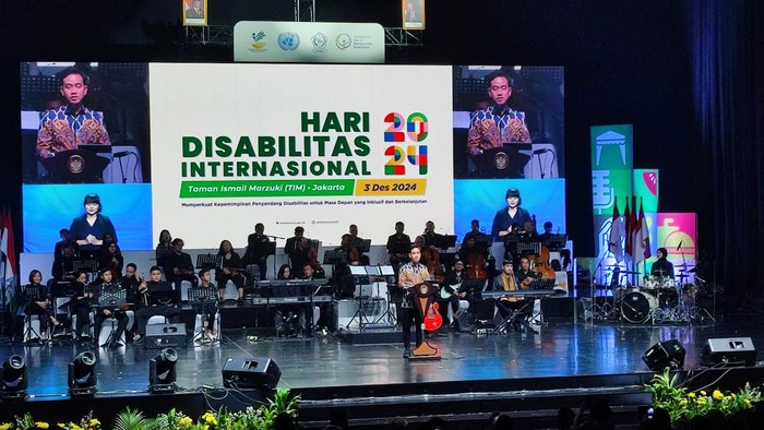 Gibran di peringatan Hari Disabilitas Internasional (Wilda/detikcom)