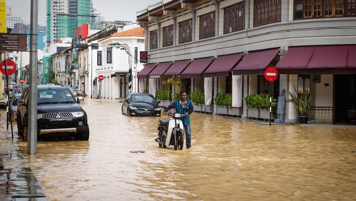 Ilustrasi banjir di Malaysia