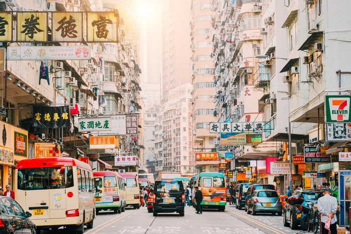 Jalanan di Hong Kong